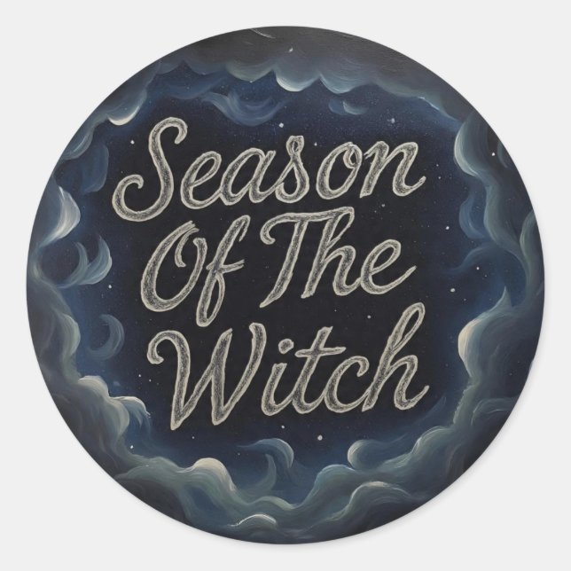 GreySeasonOfTheWitch  Classic Round Sticker (Front)