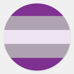 Greysexual Pride Flag Classic Round Sticker