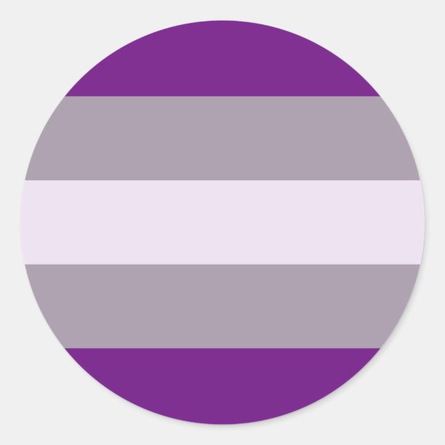 Greysexual Pride Flag Classic Round Sticker (Front)