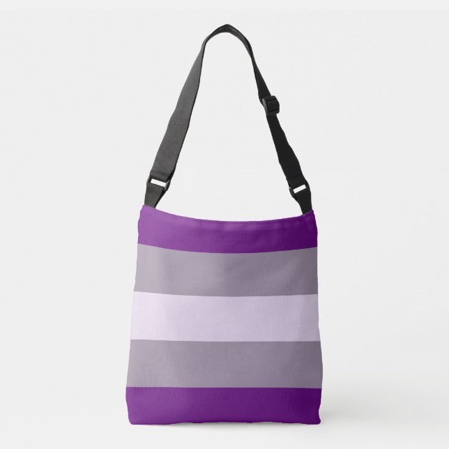 Greysexual Pride Flag Crossbody Bag (Front)