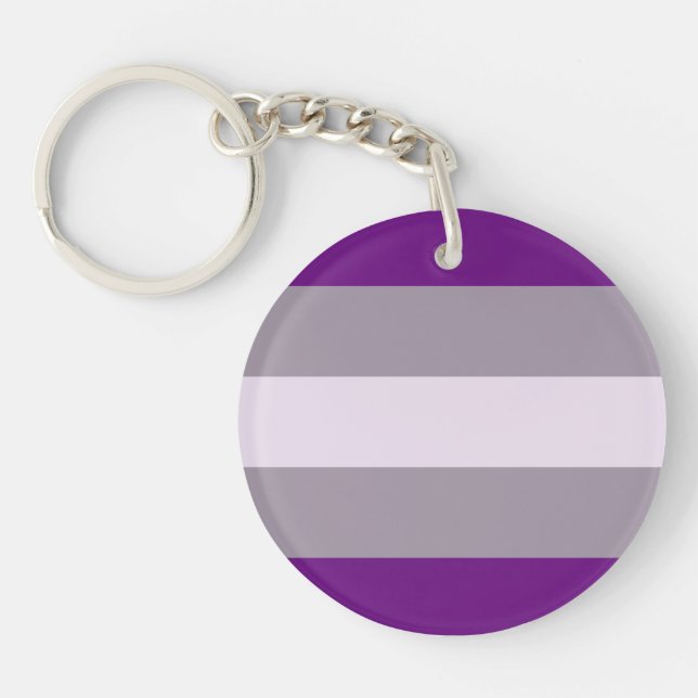 Greysexual Pride Flag Key Ring (Front)