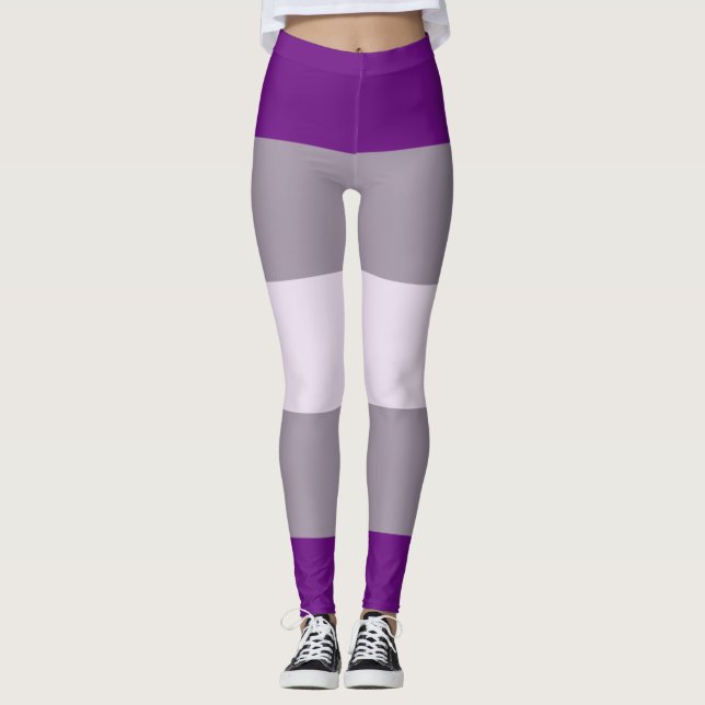 Greysexual Pride Flag Leggings (Front)