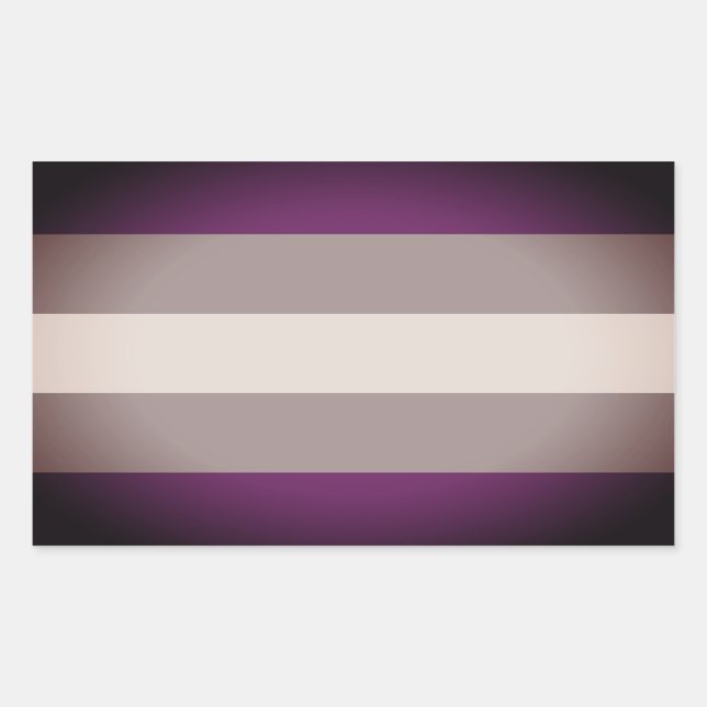 Greysexual Pride Rectangular Sticker (Front)