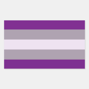 Greysexual Pride Rectangular Sticker