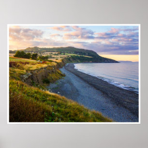 Greystones Beach Poster   Ireland Coastal Poster