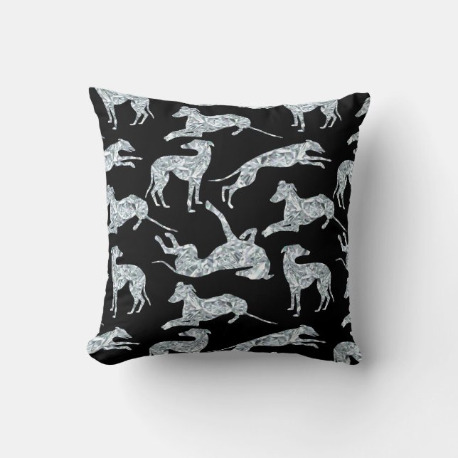 Greyt Diamond Greyhounds Cushion (Front)