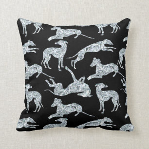 Greyt Diamond Greyhounds Cushion