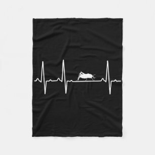 Grhopper Heartbeat Gift For Men Women Katydid Love Fleece Blanket