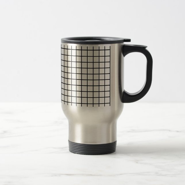 grid black travel mug (Right)