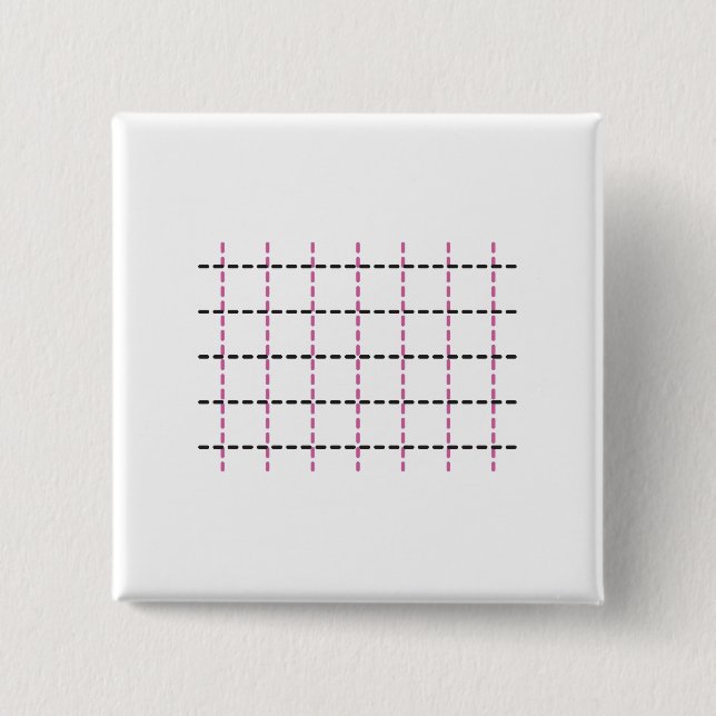 Grid-canvas for creative expression 15 cm square badge (Front)