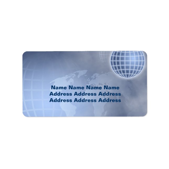 Grid Globe, Label (Front)