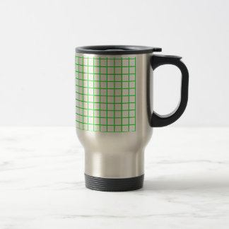 grid green travel mug