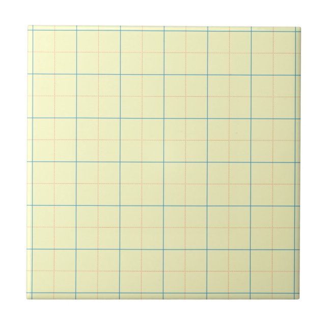 grid pattern blue line red dots tile (Front)