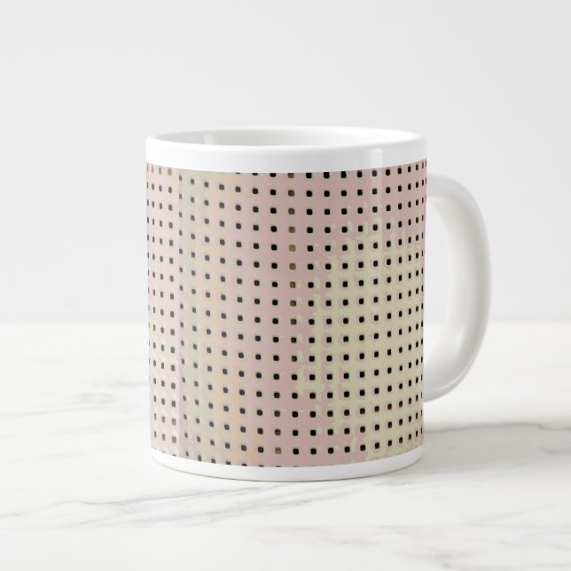 Grid Pattern from a Chair Large Coffee Mug (Front Right)