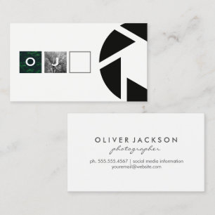 Grid / Photography / Camera Shutter Icon Business Card