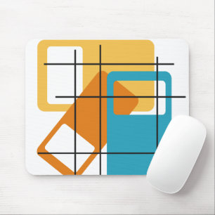 Grid Rectangles Mouse Mat
