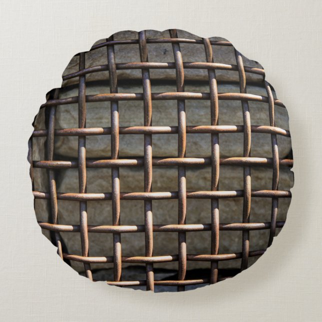 Grid Round Cushion (Front)