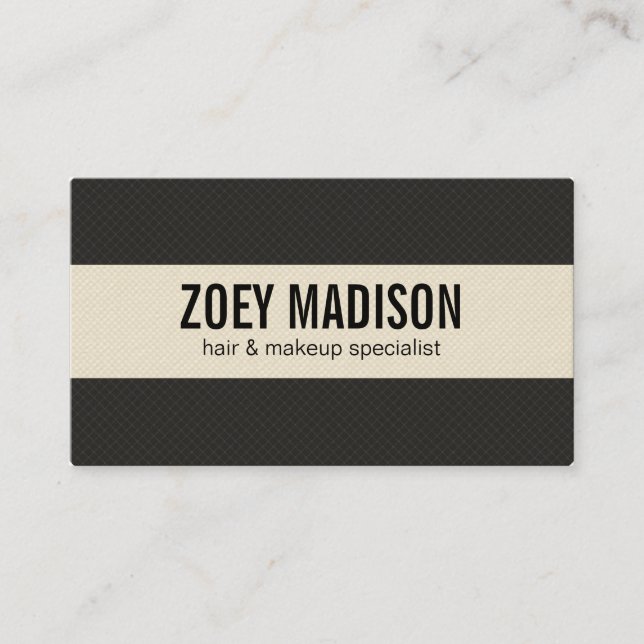 Grid & Scale Pattern 2 Business Card (Front)
