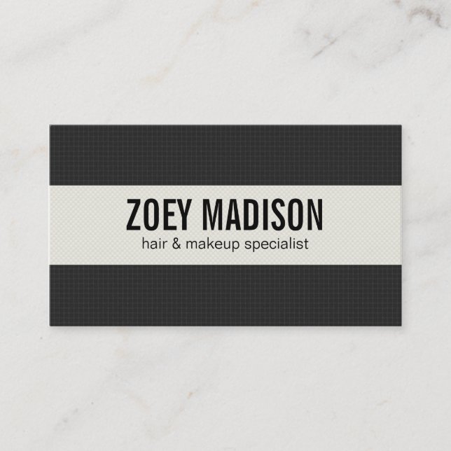 Grid & Scale Pattern Business Card (Front)