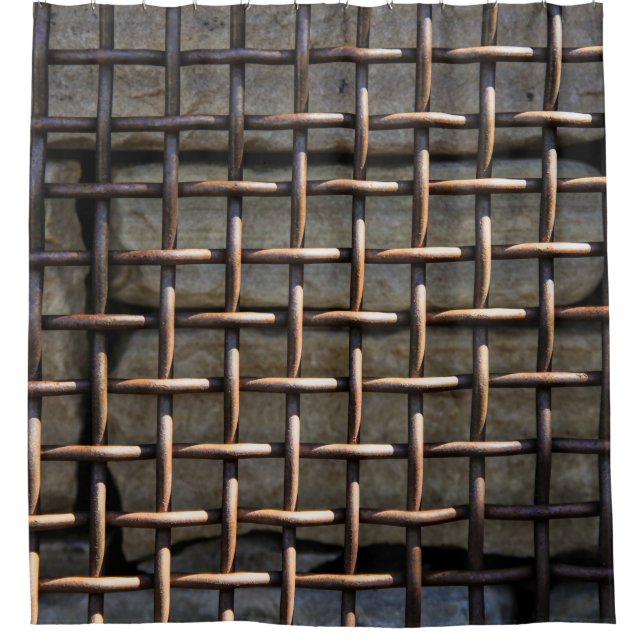 Grid Shower Curtain (Front)