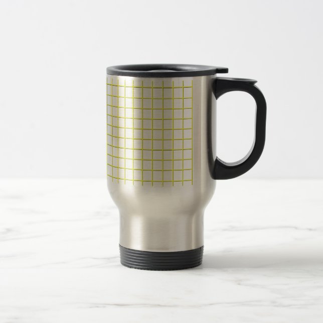 grid yellow travel mug (Right)