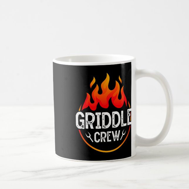 Griddle Grill Squad Bbq Team Barbecue Grill  Coffee Mug (Right)