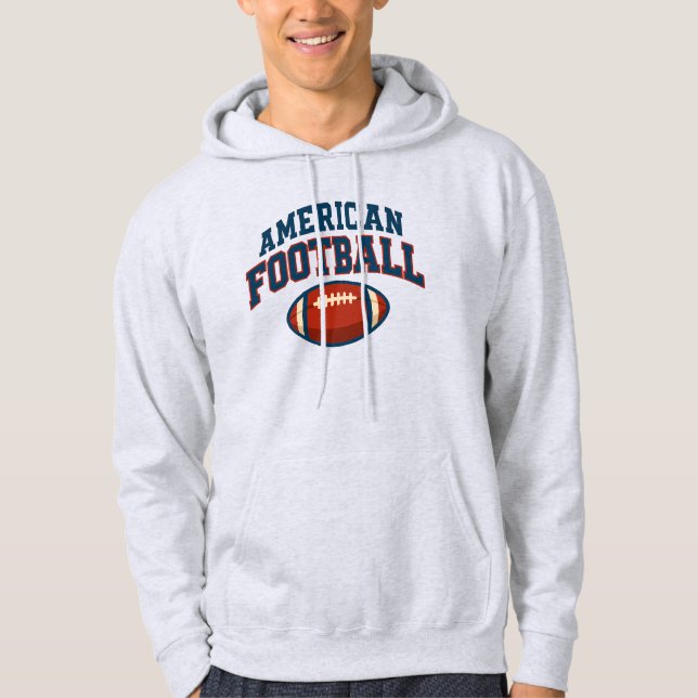 Gridiron Glory – Classic American Football Team Hoodie (Front)