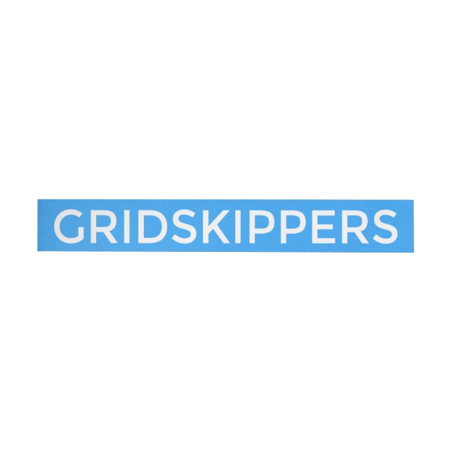 GRIDSKIPPERS Sticker Wraparound Address Label (Individual)