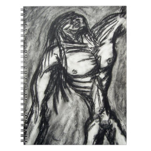 Grief and Depression Charcoal Drawing Notebook