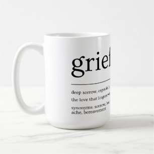 Grief Definition Mug – Minimalist Bereavement Gift