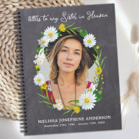Grief Letters To Heaven Sister Custom Photo Floral