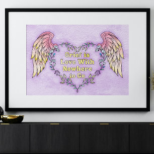 Grief, Memory, and Gentle Remembrance Coloring Poster
