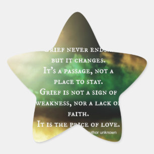 GRIEF never ends Star Sticker