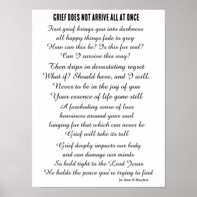 GRIEF POSTER (Front)
