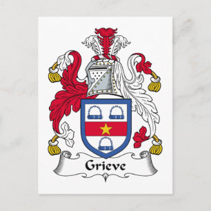 Grieve Family Crest Postcard