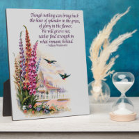 Grieve Not Vintage Cowbell Flowers, Birds Easel