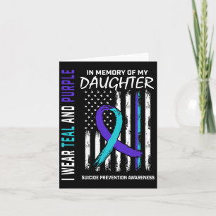 Grieving Daughter Suicide Awareness Prevention Ame Card