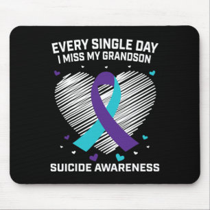 Grieving Gifts For Loss Of Grandson Suicide Awaren Mouse Mat