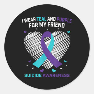 Grieving Gifts Loss Of Friend Suicide Awareness Pr Classic Round Sticker