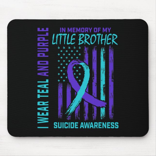 Grieving Gifts Loss Of Little Brother Suicide Awar Mouse Mat (Front)