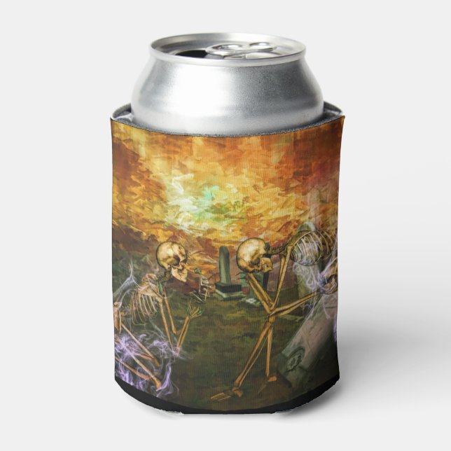 Grieving Skeleton Can Cooler (Can Front)