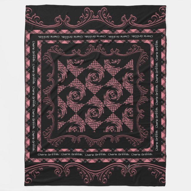 Griffance-Cherie Griffith Fleece Blanket (Front)