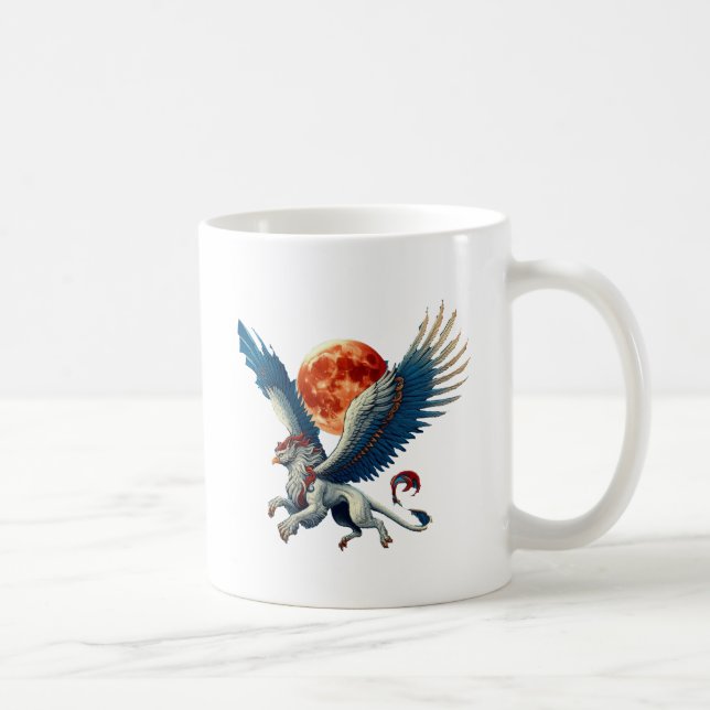 Griffin and Moon  Coffee Mug (Right)