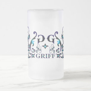 GRIFFIN Beer Glass Frosted Glass Beer Mug