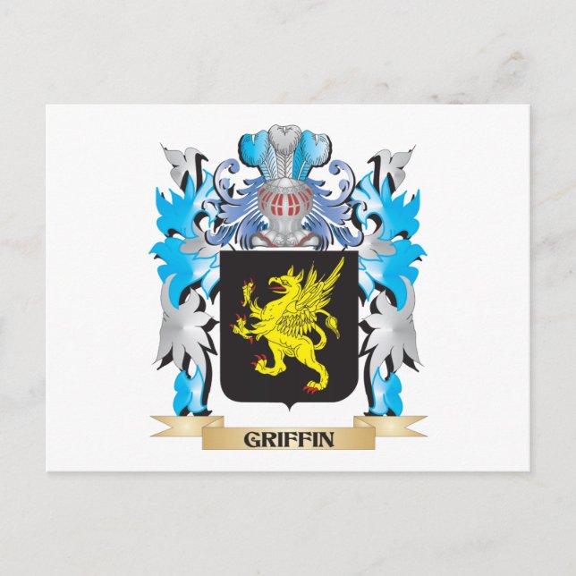 Griffin Coat of Arms - Family Crest Postcard (Front)