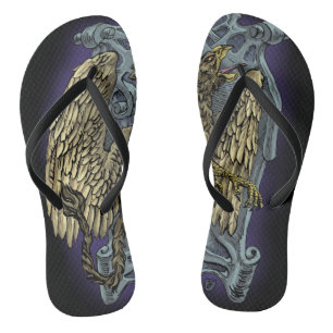 Griffin Crest Flip Flops