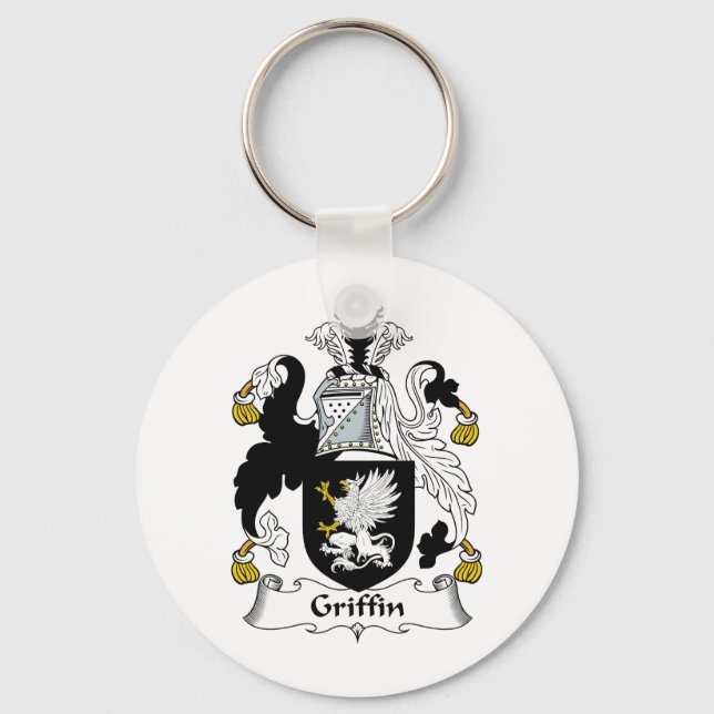 Griffin Family Crest Key Ring (Front)