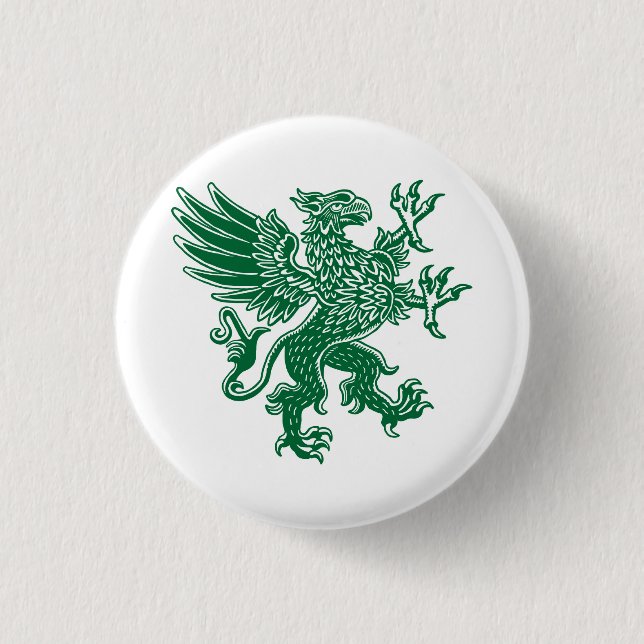 Griffin - Forest Green 3 Cm Round Badge (Front)
