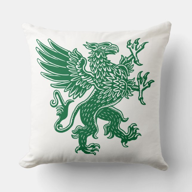 Griffin - Forest Green Cushion (Front)