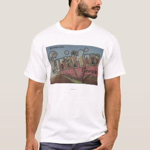 Griffin, Georgia - Large Letter Scenes T-Shirt
